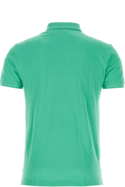 Ralph Lauren Shirts for Men Ralph Lauren Green Piquet Polo Shirt