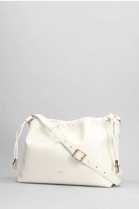 A.P.C. Shoulder Bags for Women A.P.C. Ninon Shoulder Bag In White Polyuretan