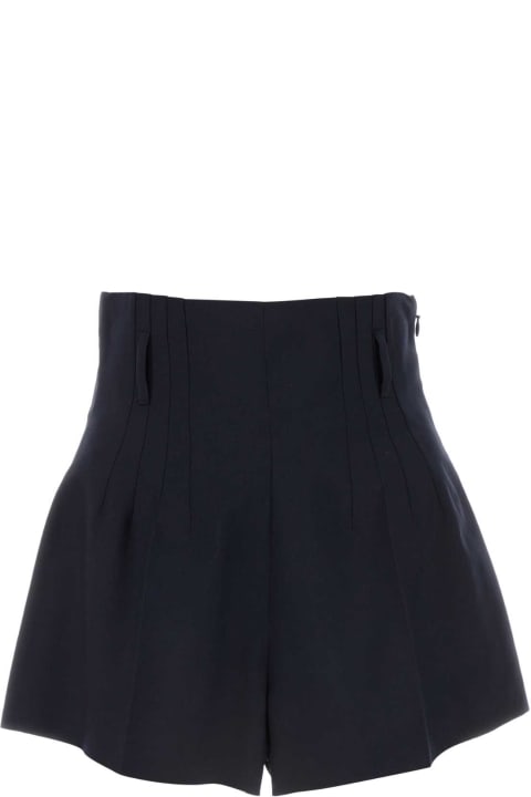 Prada Pants & Shorts for Women Prada Midnight Blue Wool Shorts