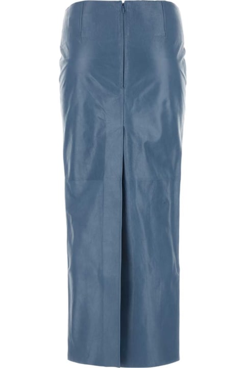 Marni Skirts for Women Marni Cerulean Blue Leather Skirt