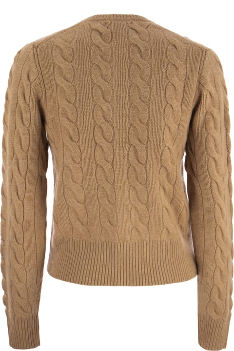 Polo Ralph Lauren Sweaters for Women Polo Ralph Lauren Wool And Cashmere Braided Cardigan