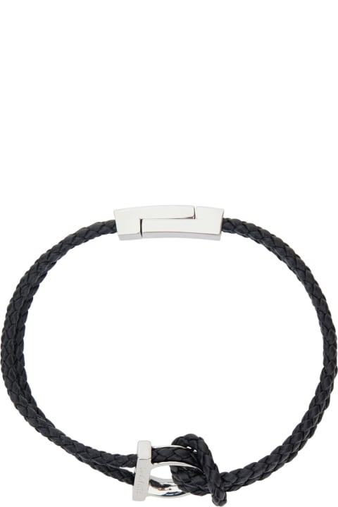 Homeware Ferragamo Gancino Pelle Intrecciata