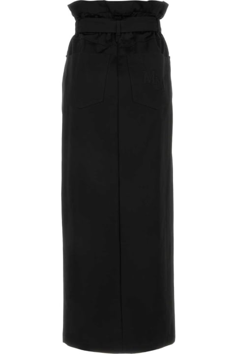 Max Mara Clothing for Women Max Mara Black Satin Skirt