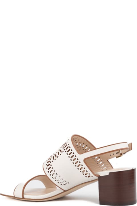 Tod's Sandals for Women Tod's Laser-cut Leather Sandals