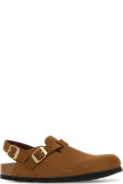 Birkenstock Camel Leather Tokyo Slippers