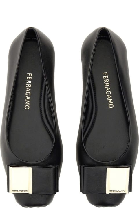 Flat Shoes for Women Ferragamo Ballerina With Double Bow