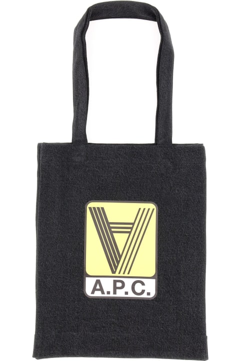 Bags for Men A.P.C. Lou Denim Tote Bag