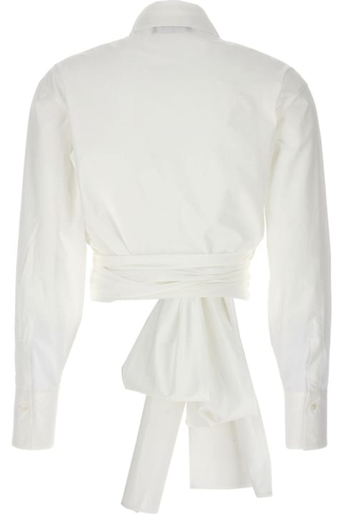 Topwear for Women Fabiana Filippi White Poplin Shirt