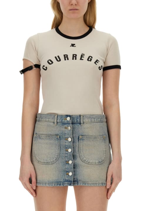 Courrèges Topwear for Women Courrèges T-shirt With Logo