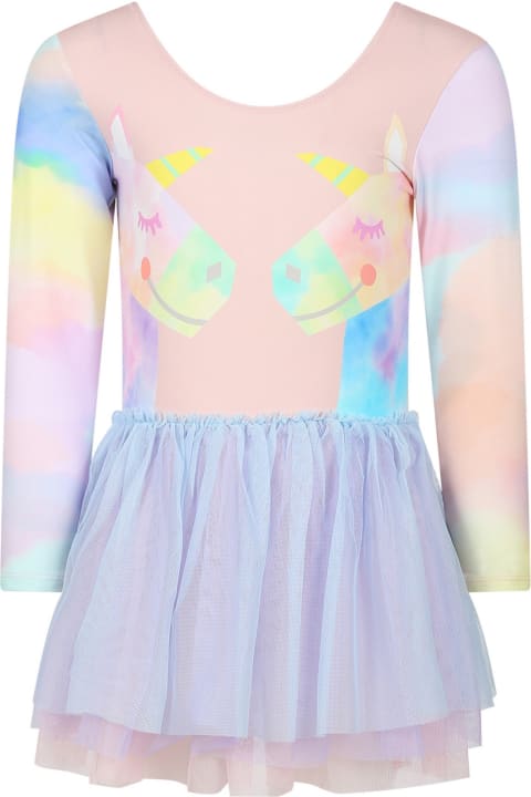 ガールズ ワンピース＆ドレス Stella McCartney Kids Multicolor Body For Girl With Unicorns