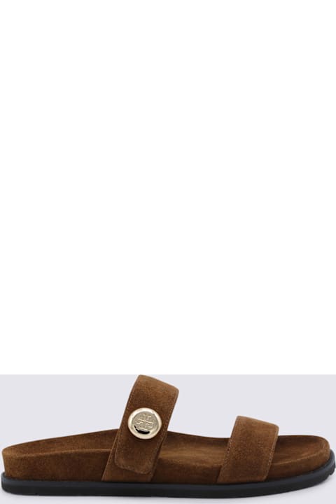 Tory Burch Park Bench Suede Flats