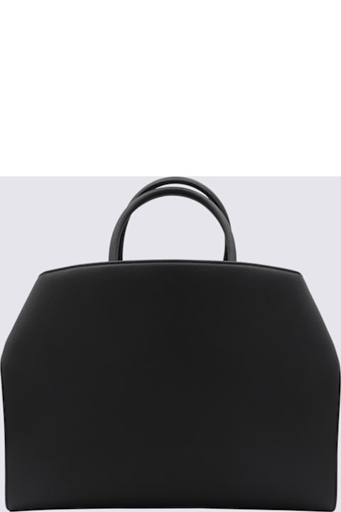 Homeware Ferragamo Black Leather Hug Shoulder Bag