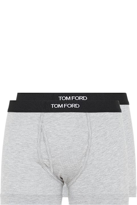 Tom Ford Underwear for Men Tom Ford Pack Of Two Logo Waistband Stretched Briefs