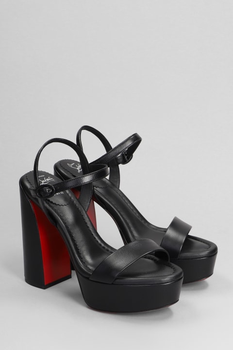 Sandals for Women Christian Louboutin Movida Jane Sandals In Black Leather