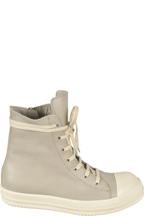 Shoes for Men Rick Owens Side Zip High Sneakers