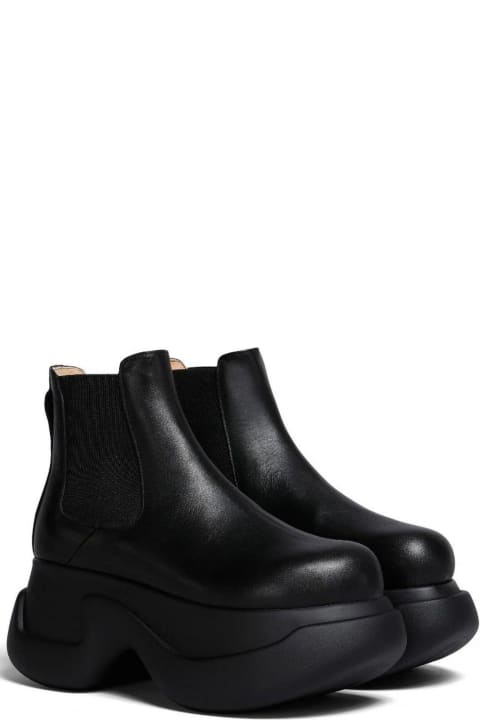 Wedges for Women Marni Round-toe Slip-on Ankle Boots