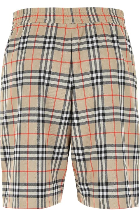 Pants for Men Burberry Embroidered Polyester Bermuda Shorts
