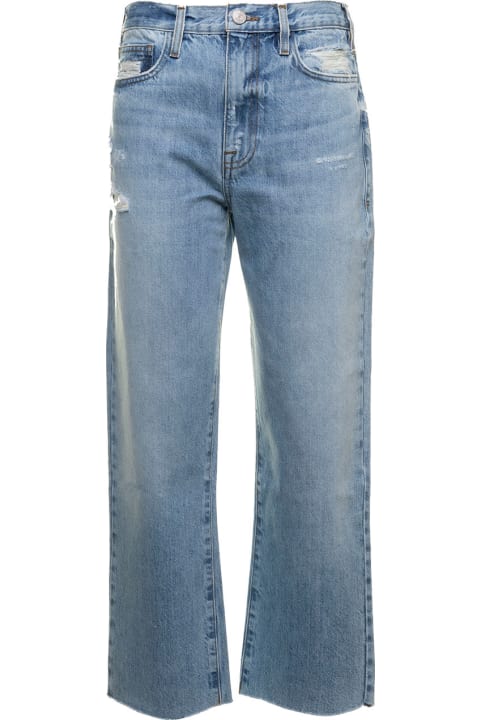 Frame Woman's Le Jean Straight Leg Denim High Waist Jeans
