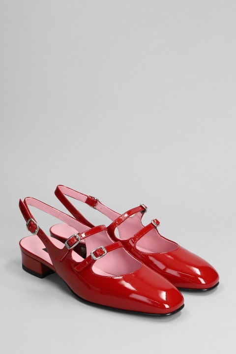 Carel Shoes for Women Carel Peche Pumps In Red Patent Leather