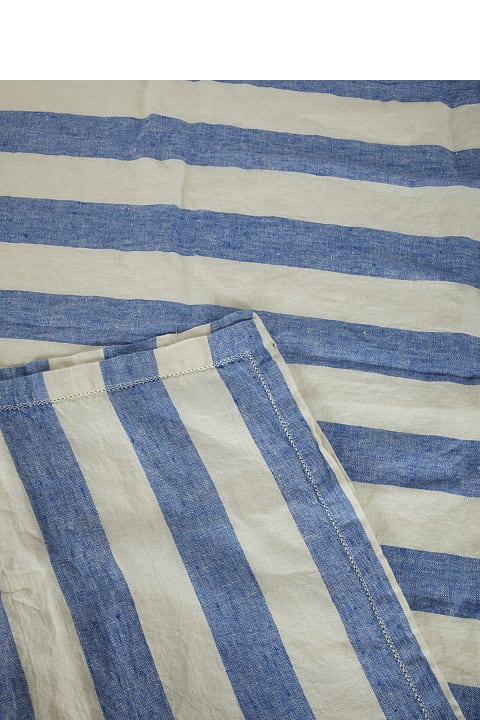 Large Stripe Linen Towel