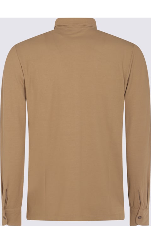 Zanone Clothing for Men Zanone Beige Cotton Shirt