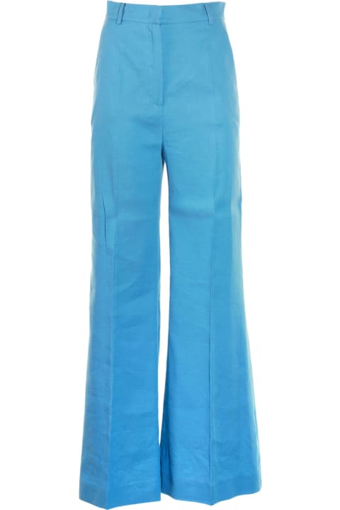 Flared High-waisted Trousers