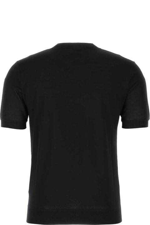 Prada Sweaters for Men Prada Black Wool T-shirt