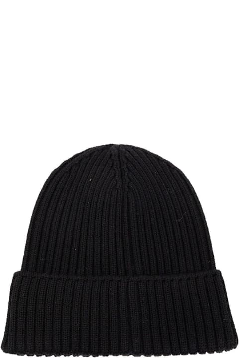 إكسسورات وهدايا لـ أولاد Moncler Grenoble Logo Patch Knitted Beanie