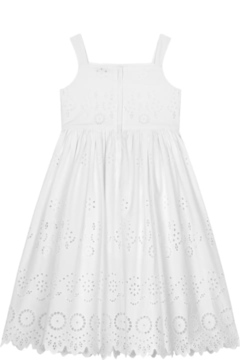 Dolce & Gabbana Dresses for Girls Dolce & Gabbana Dress In Poplin And Anangallo Lace