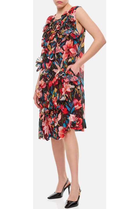 Sale for Women Comme des Garçons Chiffon Floral Pattern Dress
