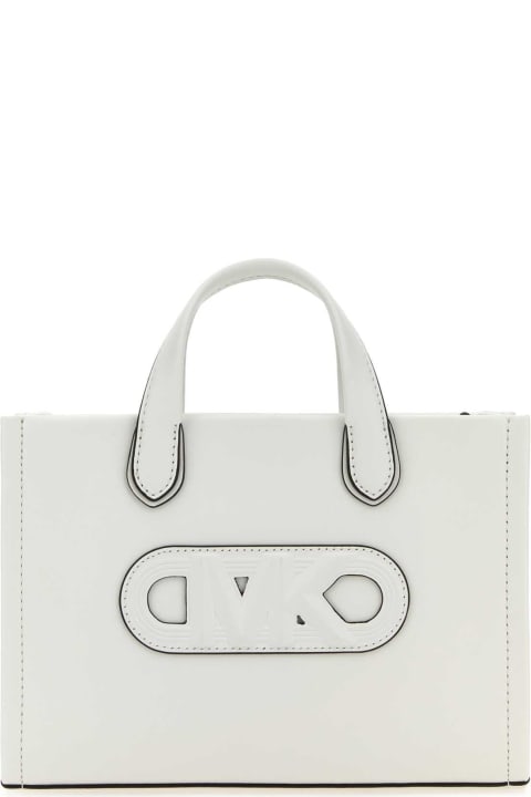 Michael Kors Totes for Women Michael Kors White Leather Small Gigi Handbag