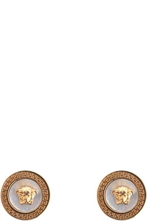 Versace for Women Versace Ic Button Earrings By Orecch