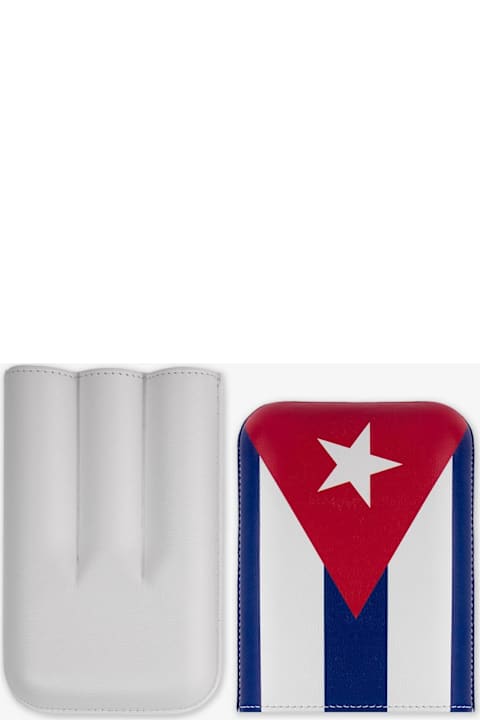 Larusmiani Personal Accessories Larusmiani Cigar Holder Cuban Flag 