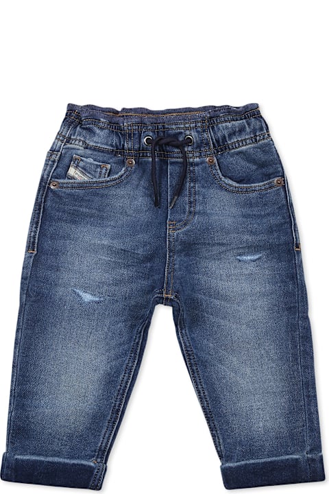 Homeware Diesel Blue Jeans For Baby Boy With Logo