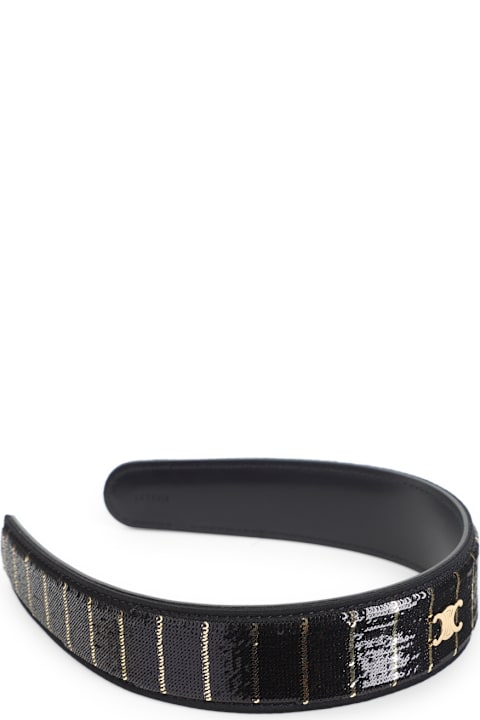 Homeware Celine Striped Sequins Headband