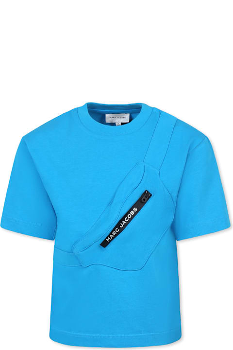 Homeware Marc Jacobs Light Blue T-shirt For Boy With Logo
