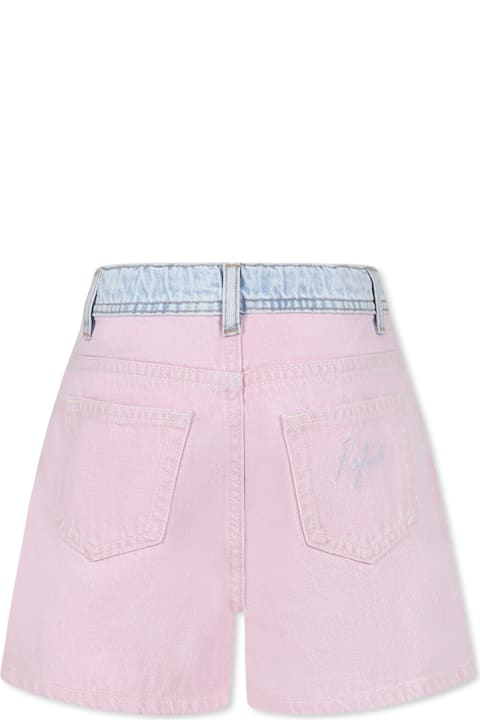 Homeware Rykiel Enfant Pink Shorts For Girl With Logo