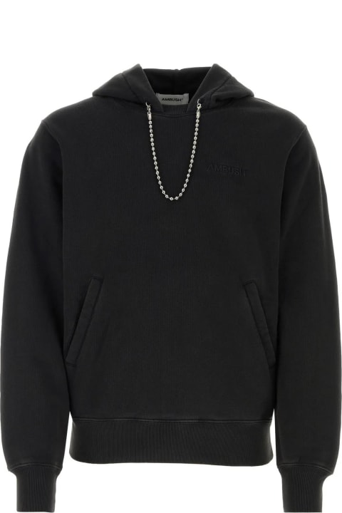 Clothing for Men AMBUSH Black Cotton Oversize Sweatshirt