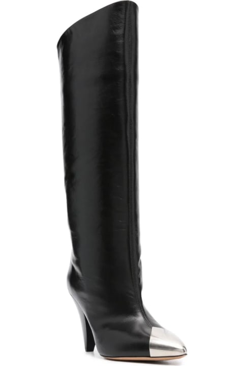Black Calf Leather Lilezio Boots