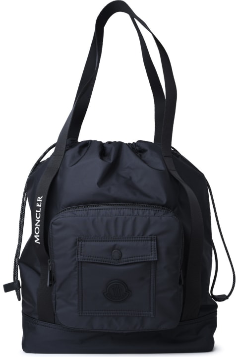 メンズ Monclerのバッグ Moncler 'makaio' Black Nylon Bag