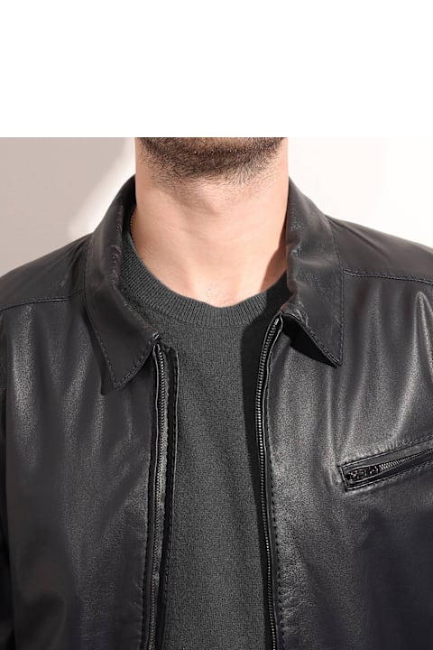 Larusmiani Coats & Jackets for Men Larusmiani Jacket Bullet Leather Jacket