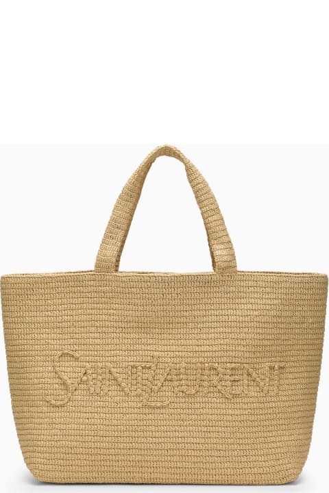 Bags for Women Saint Laurent Raffia Tote Bag With Logo