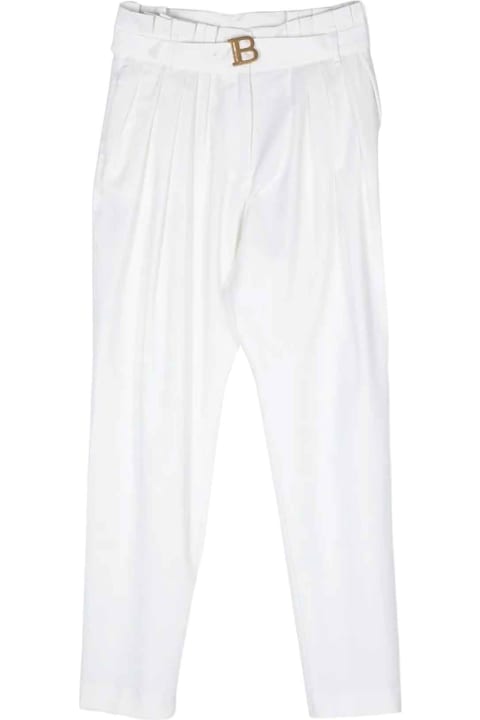 Fashion for Kids Balmain White Trousers Girl