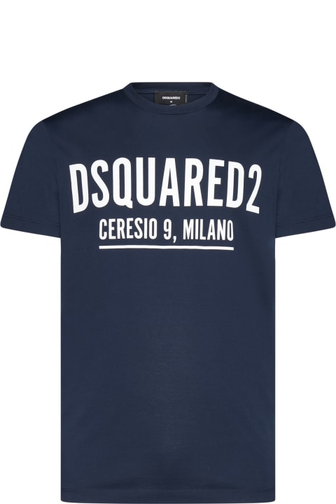 Dsquared2 Topwear for Men Dsquared2 Logo Print Regular T-shirt