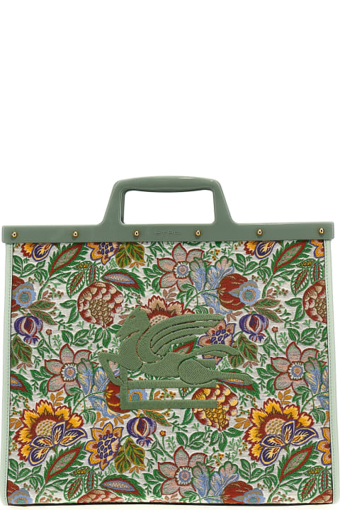 Etro for Women Etro Floral Jacquard Large Love Trotter Shopping Bag
