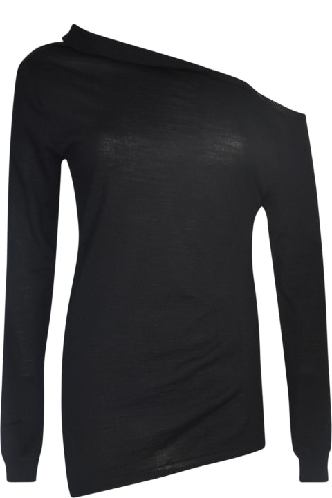 ウィメンズ新着アイテム Alberta Ferretti Single-shoulder Asymmetric Plain Sweater