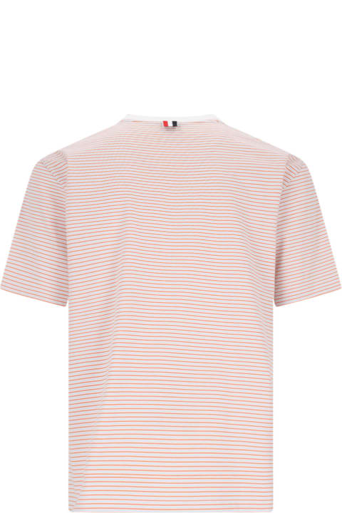 Thom Browne Topwear for Men Thom Browne Oversized Cotton Pocket T-shirt