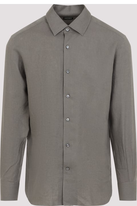 Zegna for Kids Zegna Linen Shirt