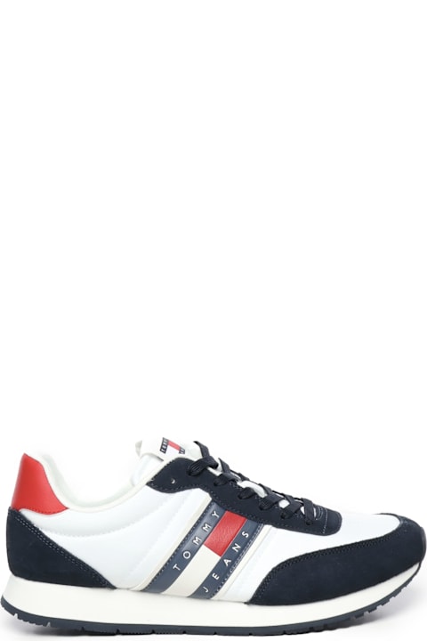Tommy Hilfiger for Men Tommy Hilfiger Sneakers Running In Camoscio Con Logo