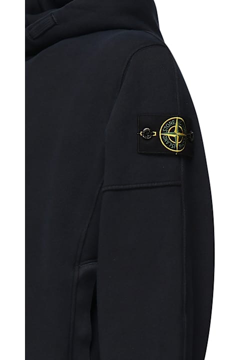 Stone Island Sweaters for Men Stone Island Oversized Sweatshirt With Flame Effect